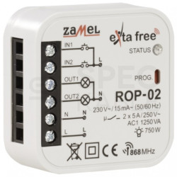 Radiowy odbiornik dopuszkowy 2 kanałowy ROP-02 EXTA FREE ZAMEL