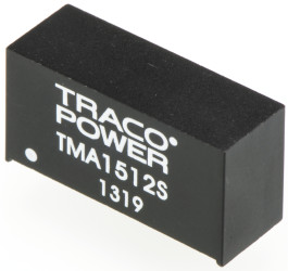 Przetwornica DC-DC, 1W, Uwe 13,5 → 16,5 V DC, Uwy 12V dc, Iwy 80mA, TRACOPOWER
