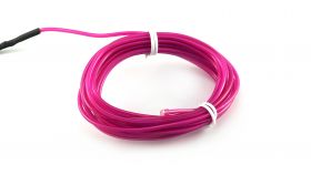 ELWIRA El Wire elastyczny 2.3 mm x 3m, ze złączem, fioletowy