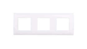 Dante Ramka Potrójna Tworzywo Asa Biały 450483