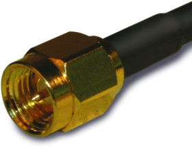 SMA plug 50 Ω, RG-58, RG-141, LMR-195, Belden 7806A, Belden 9311, solder connection, straight, 132113