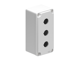 Pusty panel sterowniczy Lovato 3-otworowa Ø 22mm Szary LPZM