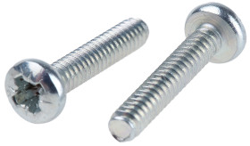 Śruby maszynowe łeb z łbem walcowym soczewkowym Stalowe skok 6-32in