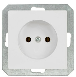 Premium Gniazdo wtyczkowe pojedyncze 2P białe moduł GPt-15 Pr moduł BI