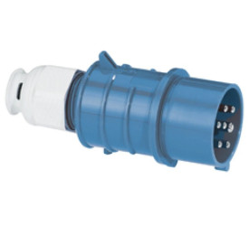 Wtyczka TE z zintegrowanym zadławieniem MULTI-GRIP 32A 7p 230V 9h IP44 210636