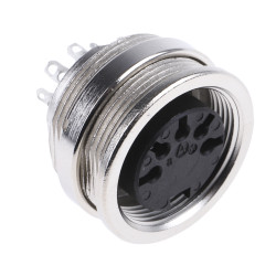 Gniazdo Din 5 -pinowe Żeński Montaż na panelu M16 100 V