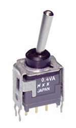 Przełącznik Wł.-wł. SPDT NKK Switches Płytka drukowana długość przełącznika 10mm