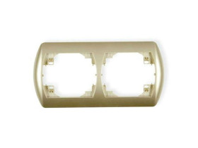 TREND Ramka pozioma 2 podwójna złoty 6RH-2 KARLIK