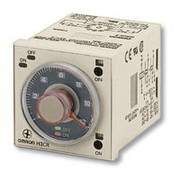 Timer Relay Szyna DIN 12 → 48 V dc, 24 → 48V ac DPDT 11-stykowy Omron DPDT 0.05 s → 30h H3CR