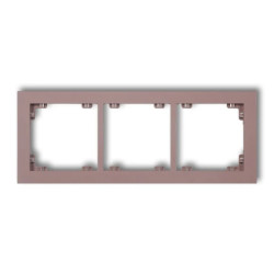 DECO Ramka potrójna DECO Pastel Matt lawendowy 42DR-3