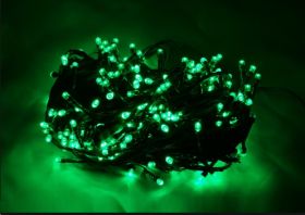 Lampki choinkowe 100 LED zielone z programatorem