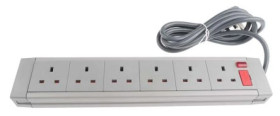 Przedłużacz 6-gniazd 250 V AC Typ G - brytyjski 2m 455286