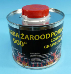 FARBA ŻAROODPORNA 900°C CZARNA MATOWA