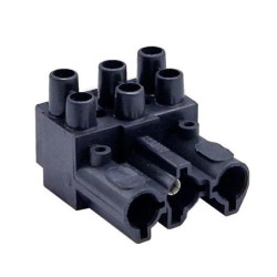 Złączka wtykowa elektryczna BCS-3/2H-N (żeńska podwójna 3-polowa czarna)
