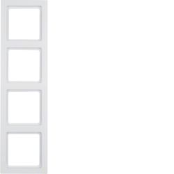 Q.3 Ramka 4-krotna, biały, aksamit