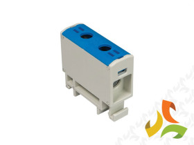 Zacisk WLZ35P/35/n Al/Cu złączka przelotowa na szynę TH35 do podłoża niebieska Cu135A Al120A 48.535 ELEKTROPLAST