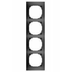 Vestra Ramka poczwórna IP20 czarny 3874‑09
