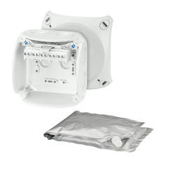 Skrzynka zaciskowa Poliwęglan 70 x 104 x 104mm Szary IP68 HENSEL