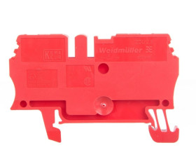 Złączka szynowa przelotowa 2-przewodowa 2,5mm2 czerwona ATEX ZDU 2.5 RT 1683260000