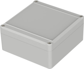 ABS enclosure, (L x W x H) 122 x 120 x 57 mm, light gray (RAL 7035), IP65, 63217200