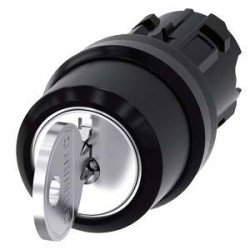 Siemens 3SU10004BL510AA0 3SU1000-4BL51-0AA0 Przełącznik kluczykowy 2 x 45 ° IP66, IP67, IP69/IP69K 1 szt.