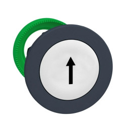 Harmony XB5 Główka przycisku bez podświetlenia wystająca plastik. biała fi30 powrót oznaczenie strzałaka w górę ZB5FA334