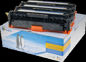 14993 Toner, 3-colour, 125A/128A/131A, rebuilt, HP