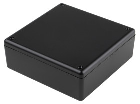 Obudowa ABS szerokość zew. 125mm długość zew. 125 mm wys. zew. 45mm RS PRO Czarny