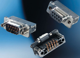 Złącze D-Sub 25-pinowe Żeński Kąt Proste Montaż powierzchniowy raster 2.76mm Złoto