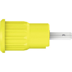 St&#xE4;ubli 233160-20 SEB4-F/A safety jack socket gr/yel rigid 4 mm brass