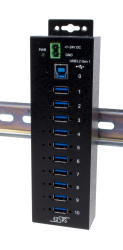 Hub USB USB 3.2 EX-1580SHMVS USB 10 Złącze zaciskowe, Exsys