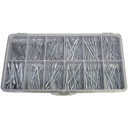 TOOLCRAFT DIN 7337 Rivet Set ALU/STZN Aluminium/Steel Galvanised