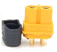 XT60HGK-Y Złącze wysokoprądowe - gniazdo na kabel z osłona - do 60A