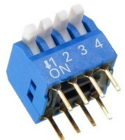 PIANO4 Mikroprzełącznik typu DIP długość A=11.34mm - do druku (THT)