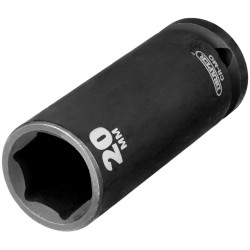 Draper 20191 Hi-TORQ&#xAE; Deep Impact Socket, 1/2&quot; Sq. Dr., 20mm