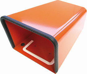 Protective hood, (L x H) 231 x 131 mm, orange, for foot switch, 248.008.013