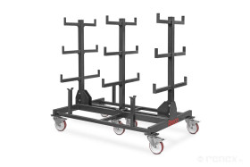 Mobilny stojak na rury i profile