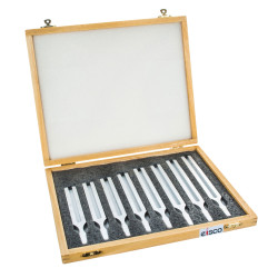 Eisco PH0738B - Tuning Forks with Wooden Storage Case - Set of 8