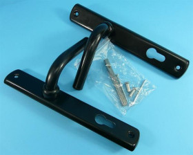 KLAMKA DO BRAM FURTEK 90-WKŁ CZARNA FRT