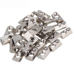 Nakrętka ślizgowa - wpust - M4 z kulką do profili aluminiowych 2020 - 10szt - TSLOT, T-NUT, TNUT