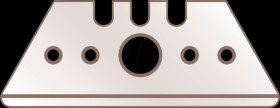 65232.70 Spare blades, TRAPEZOID BLADE NO. 65232, 19 mm, 10 pcs.