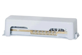 Szyna wyrównująca potencjał 7x25 mm2, 1x50mm2, płaskownik 30x4mm - mocowanie na stałe