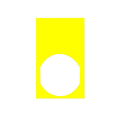 Typenschild 30 x 50 gelb