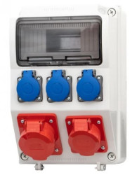 Rozdzielnia CAJA 2x32A 5p, 3x230V /9 modułów/ F3.0131