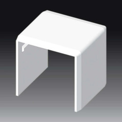 Pokrywa łącząca bezhalogenowa dla kanałów LHD 40X40HF biała 8642HF_HB