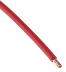 Przewód samochodowy 0.5 mm² Czerwony TE Connectivity 50 V dł. 100m 19/0,19 mm +150°C