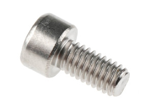 Śruba imbusowa M4 długość 8mm Nakrętka, gniazdo sześciokątne Stal nierdzewna RS PRO