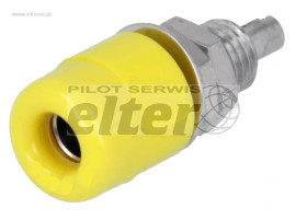 Gniazdo bananowe 4mm 32A 60VDC ĹĽĂłĹ‚te IBU401-GE