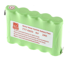 Zestaw akumulatorów 6V 5-ogniwowy 2Ah RS PRO RS PRO