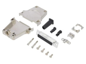 DTZFRG-44FHSL D-Sub HD PIN 44 żeńskie proste lutowanie na przewód UNC 4-40